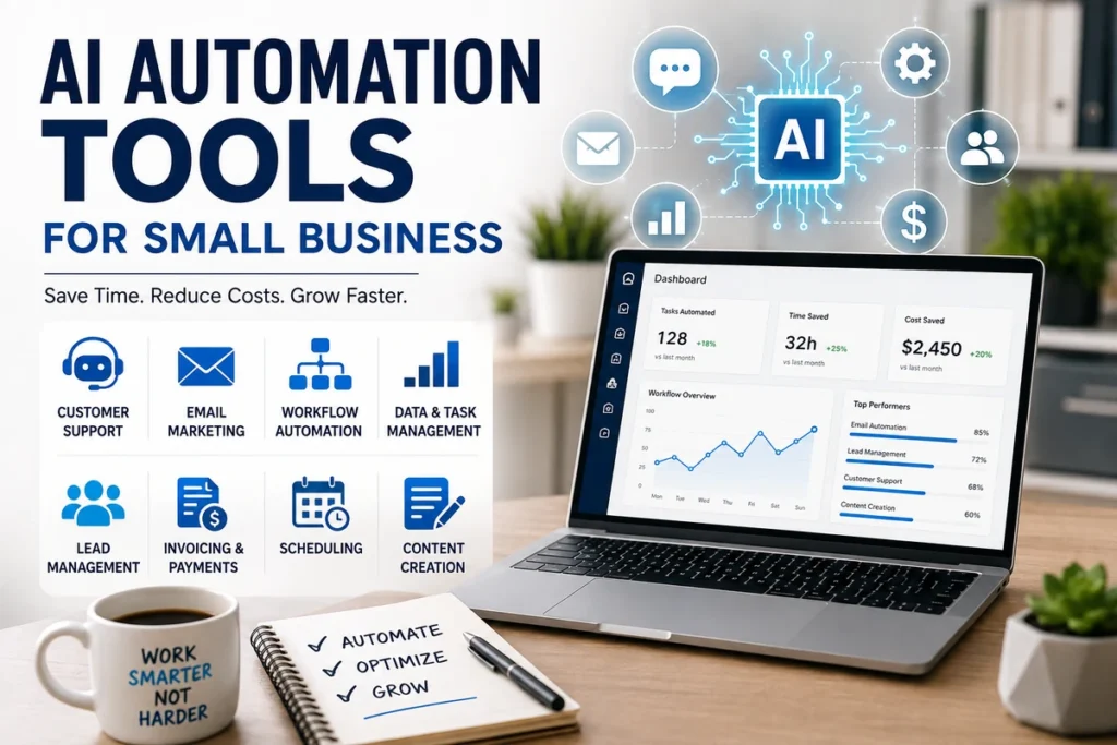 AI automation tools for small business workflow