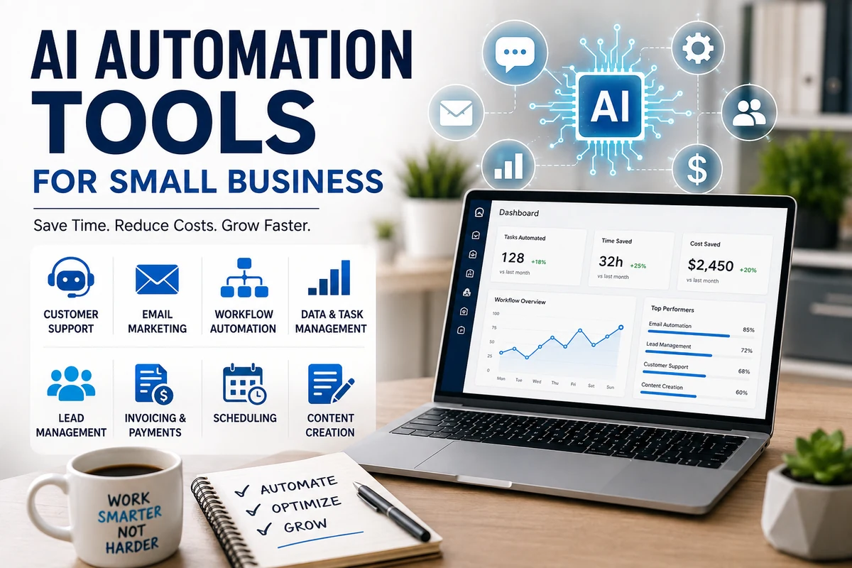 AI automation tools for small business workflow